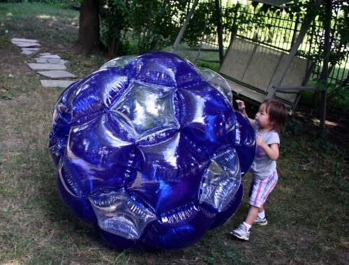 rolling giant inflatable ball